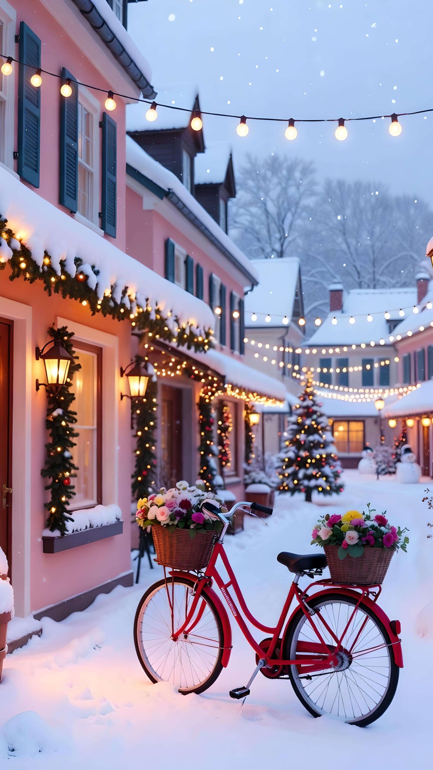 Bicycle Bells and Snowy Spells 2 Wallpaper