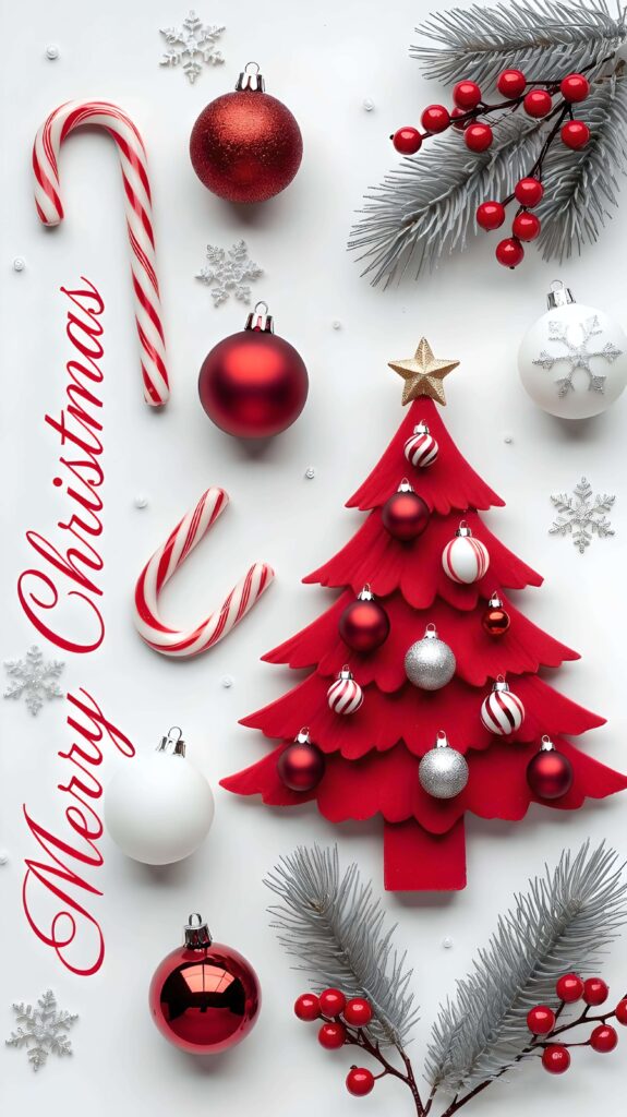 Candy Cane Wishes and Christmas Cheer 2 Wallpaper