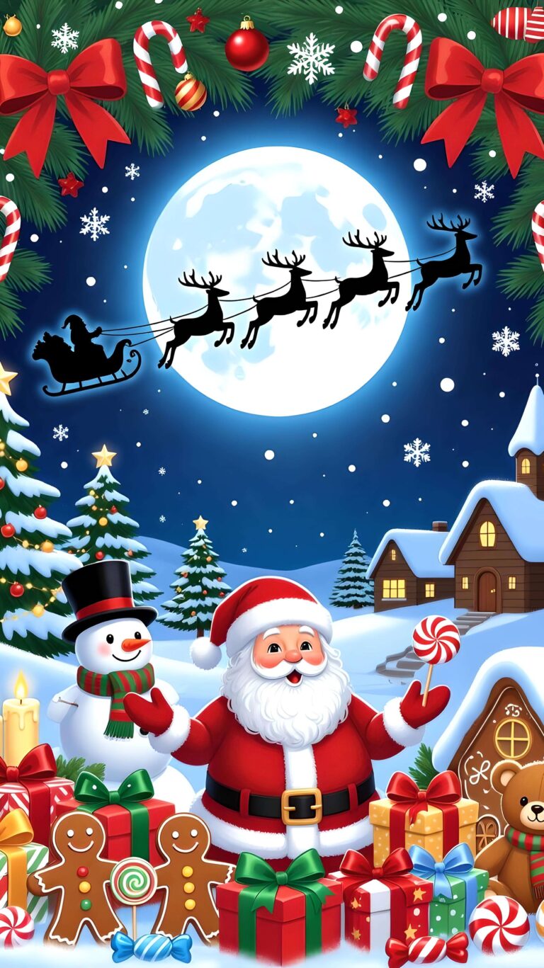 Candyland Village Wallpaper