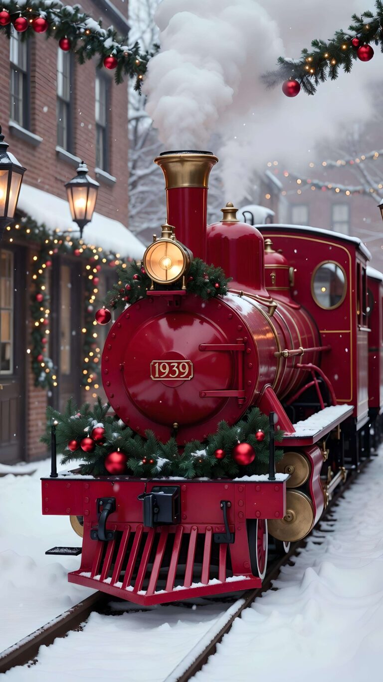 Christmas Express at Station 1939 Wallpaper
