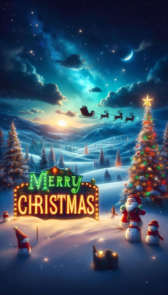 Christmas Hills 2 Wallpaper