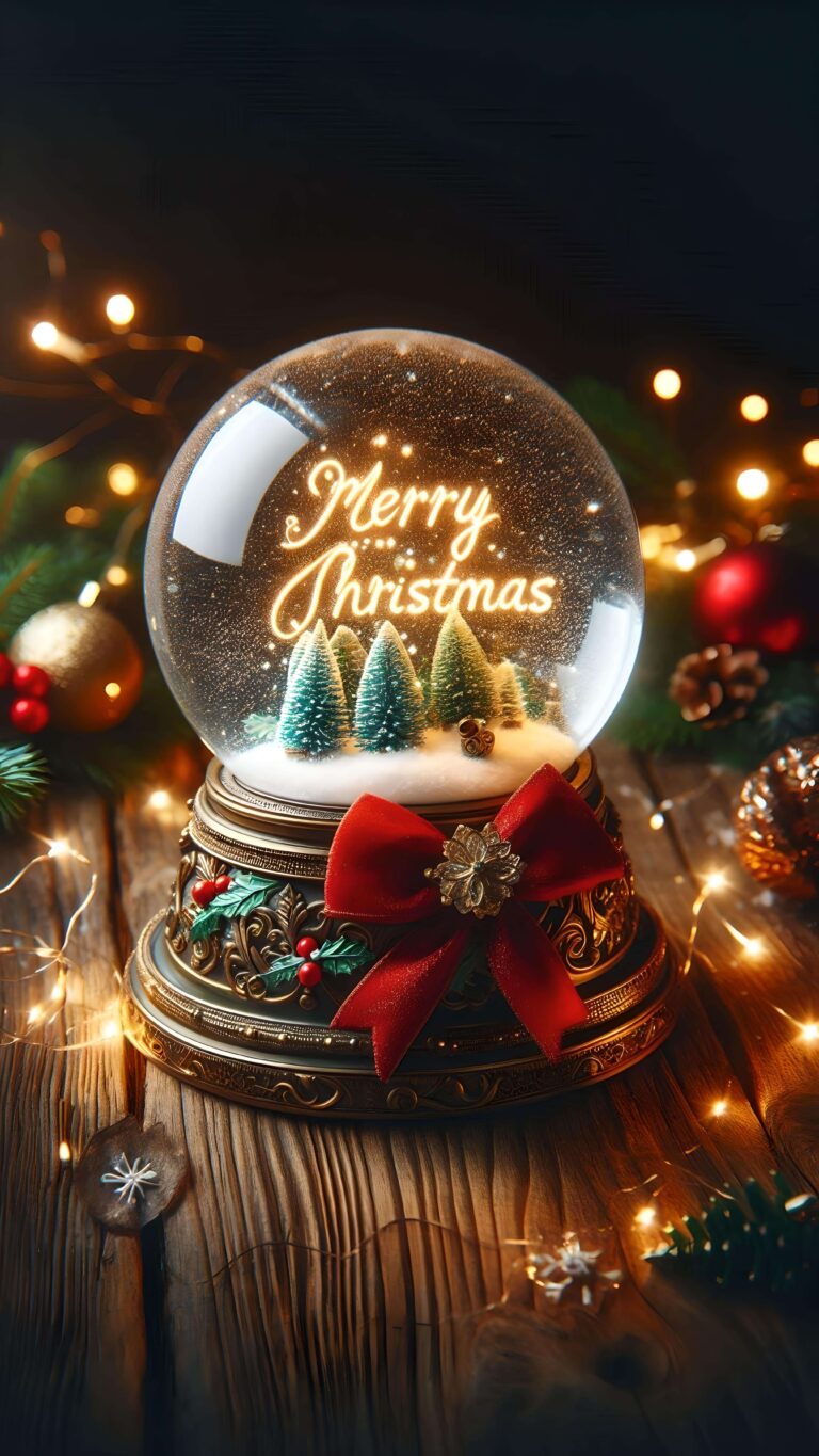 Christmas Wishes in Light 2 Wallpaper