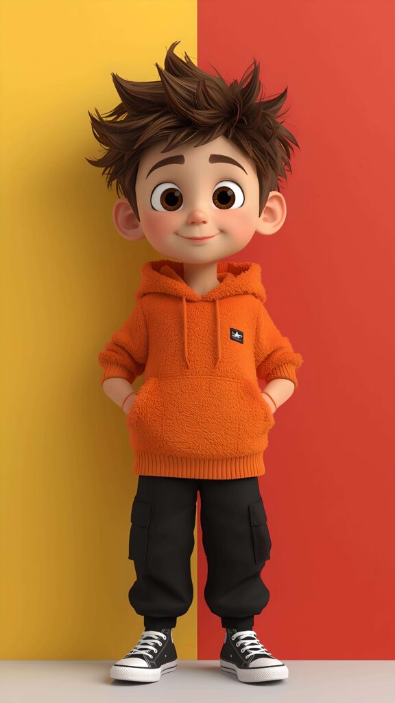 Cozy Street Style Kid-Splash Wallpaper