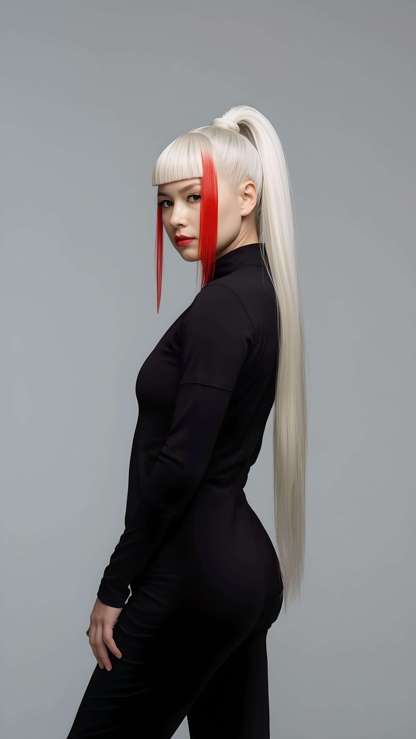 Crimson Contrast Wallpaper