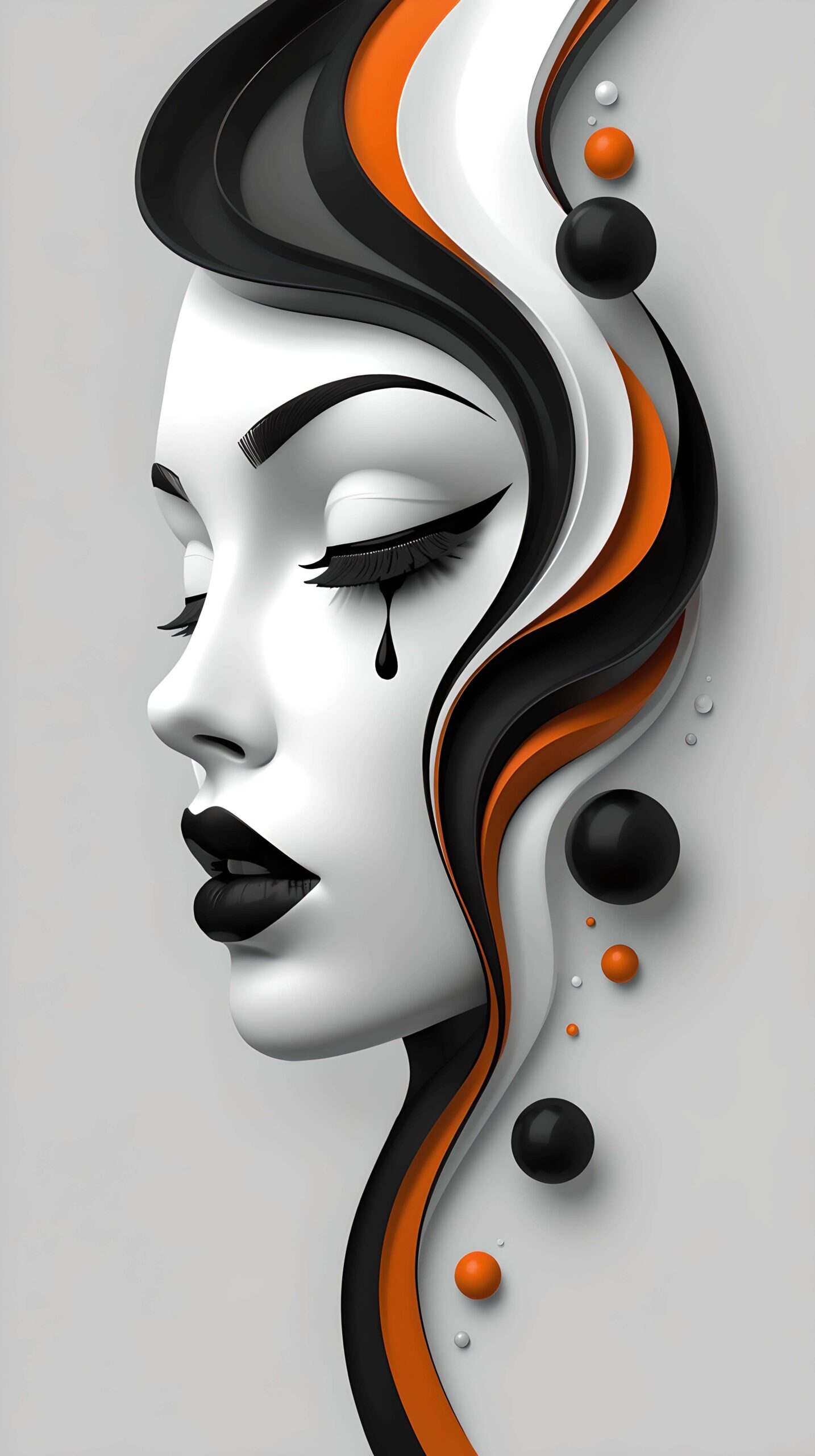 Crimson Solitude Wallpaper