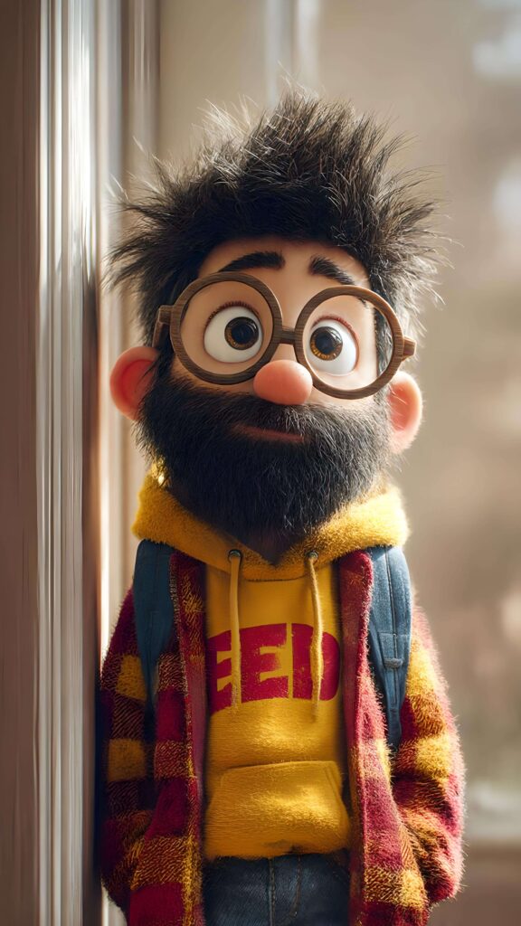 Cute Nerdy Explorer Wallpaper