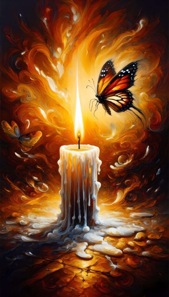 Drawn to the Flame Wallpaper