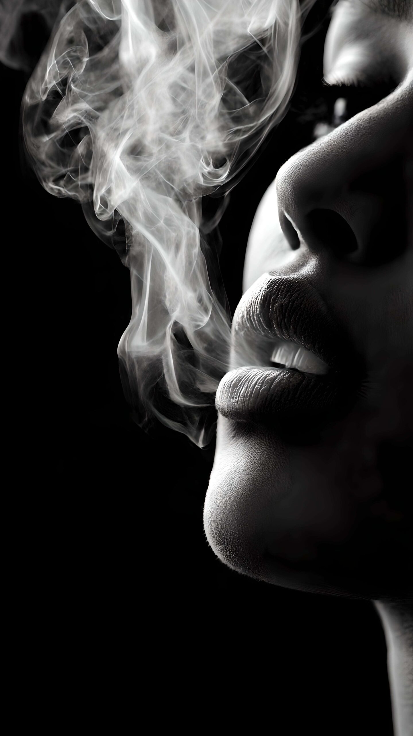 Exhale Noir Wallpaper