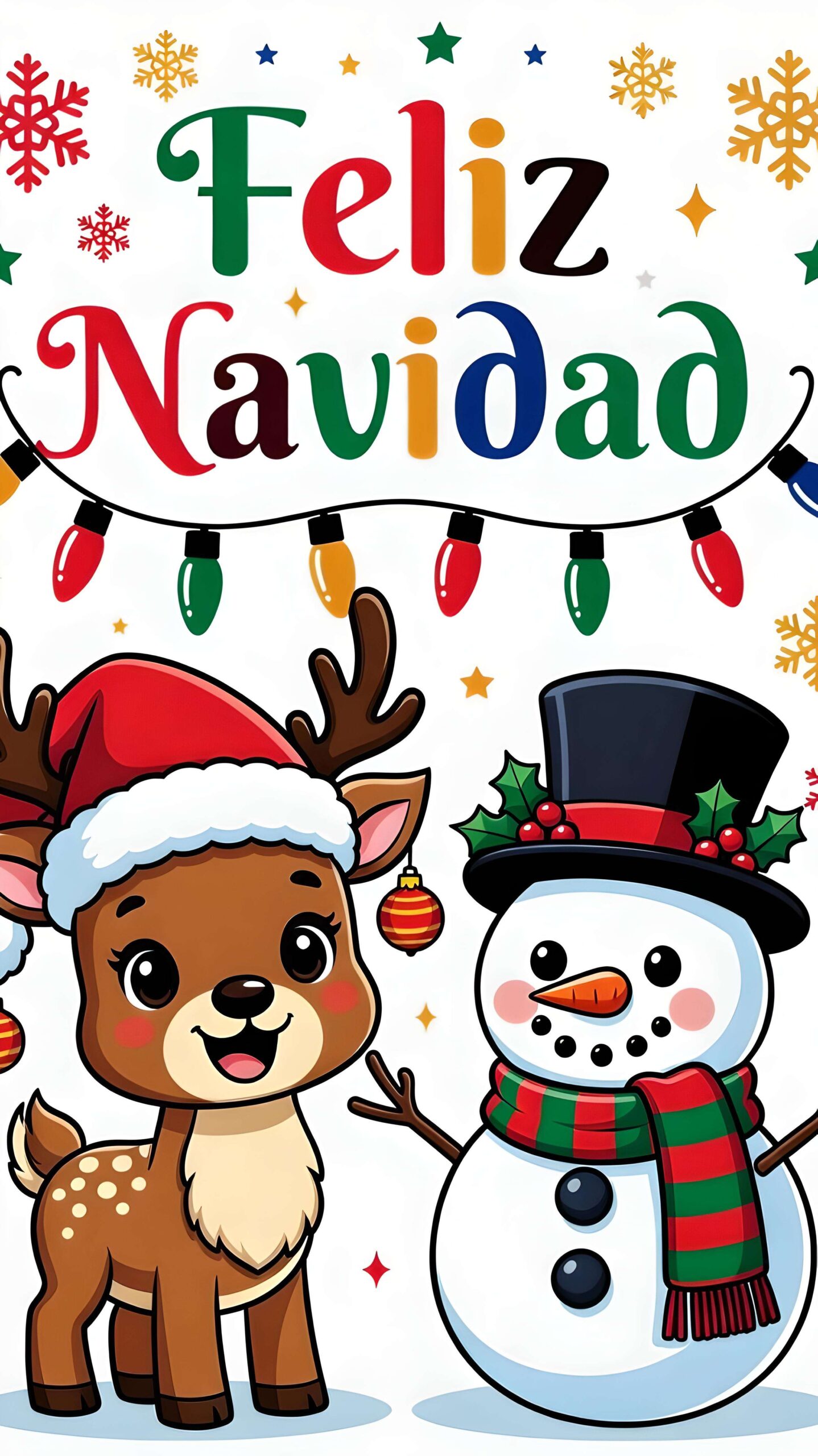 Feliz Navidad with Holiday Friend Wallpaper