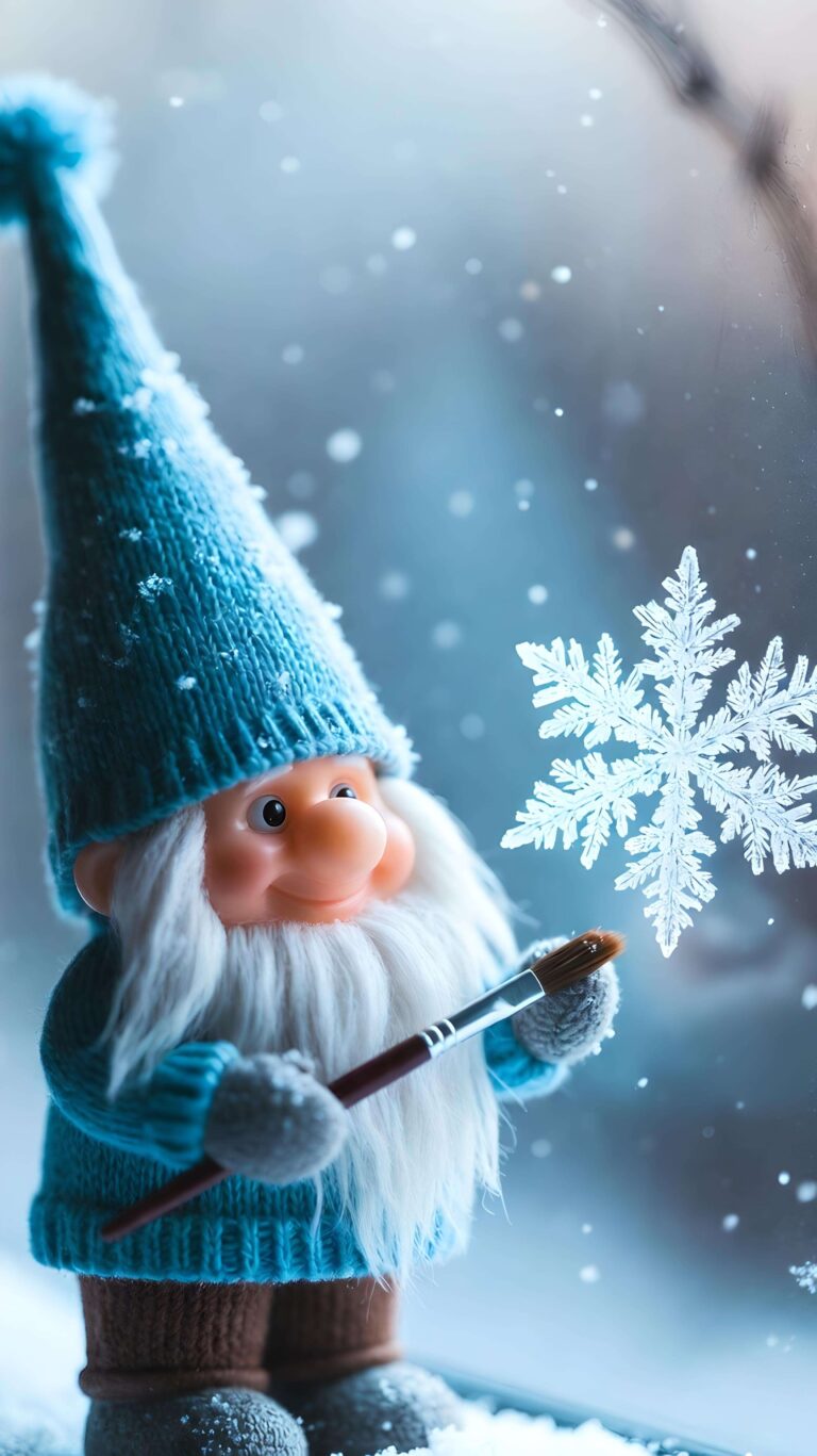 Gnome’s Snowflake Spell 2 Wallpaper