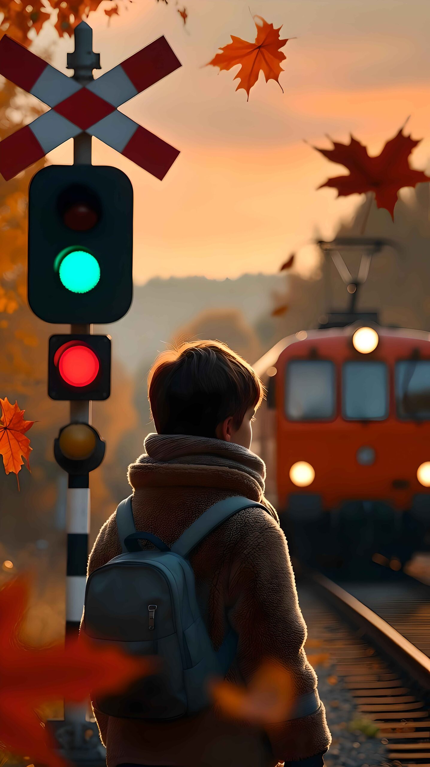 Golden Farewell Wallpaper