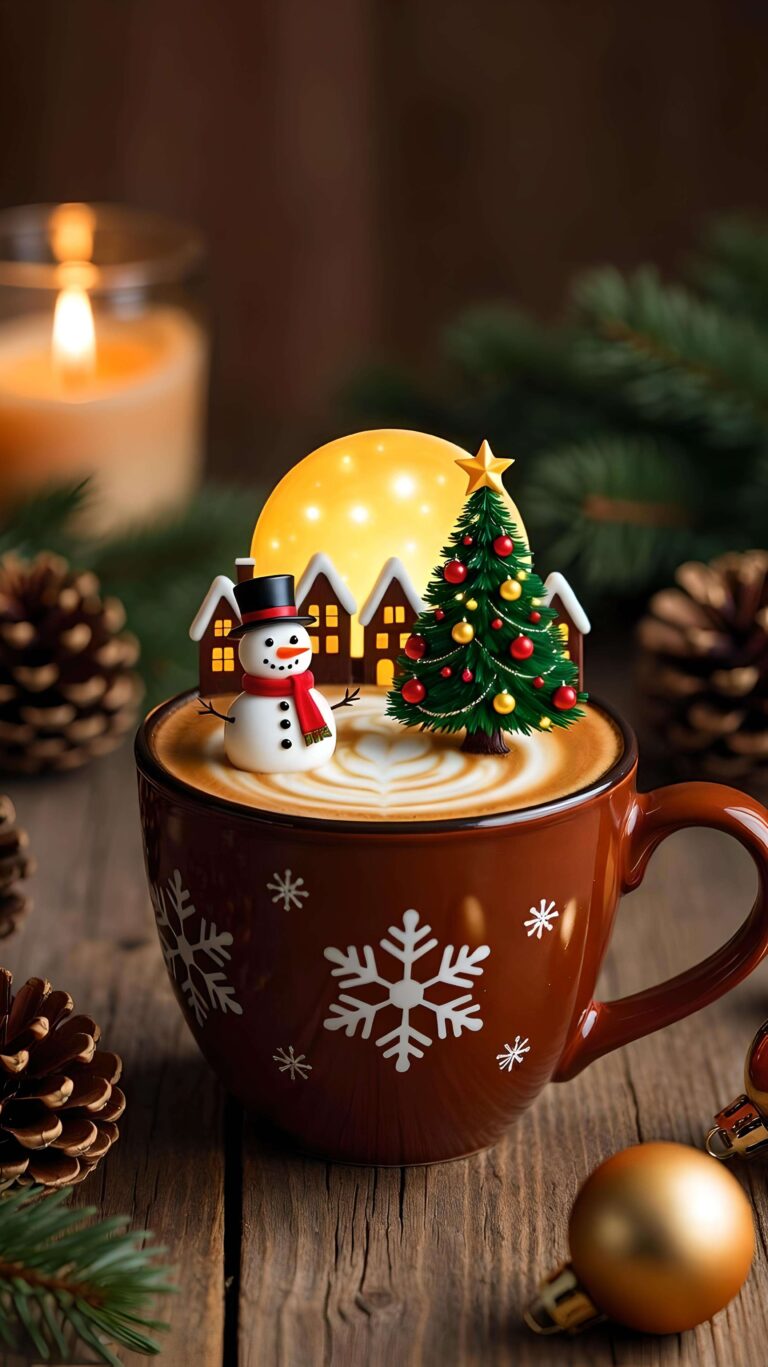 Latte Dreams of Christmas 2 Wallpaper