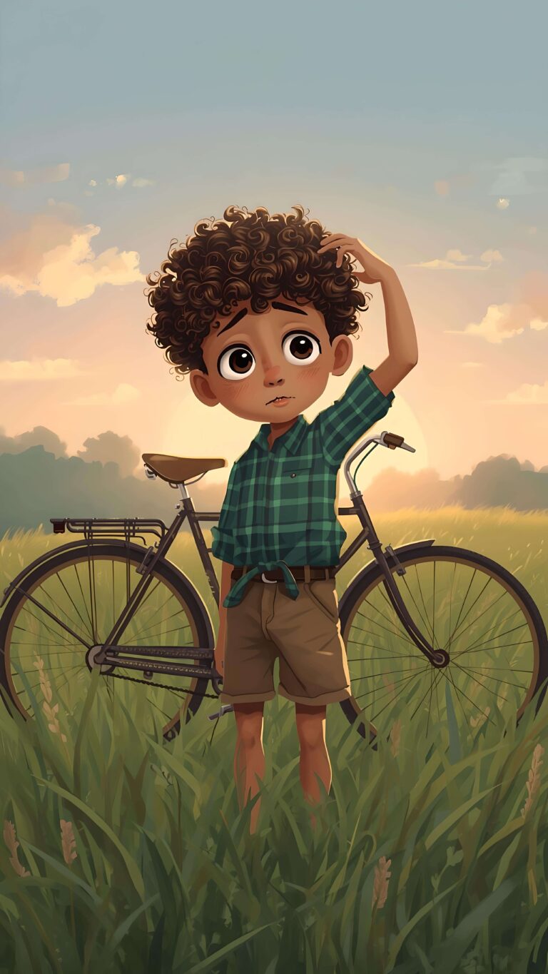 Lost in Thought at Sunset 2 Wallpaper