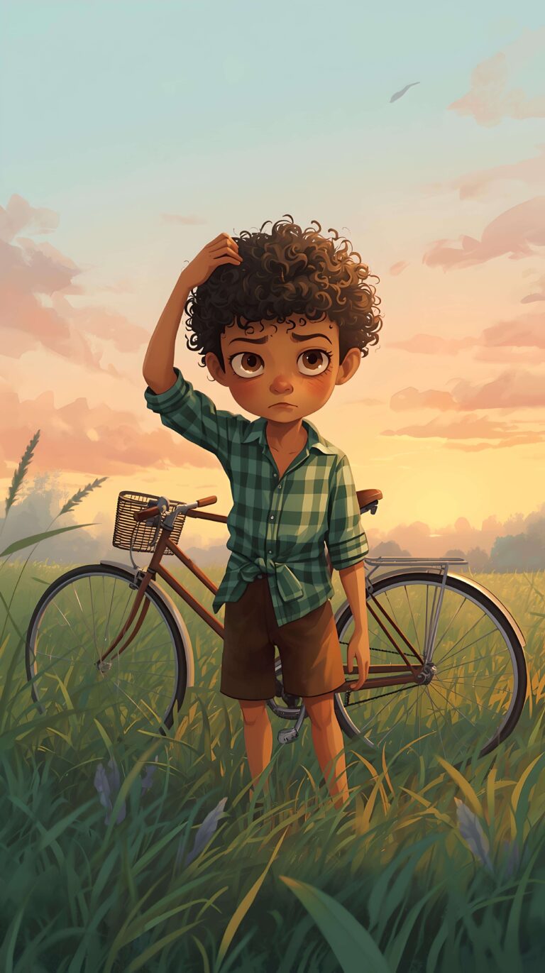 Lost in Thought at Sunset Wallpaper