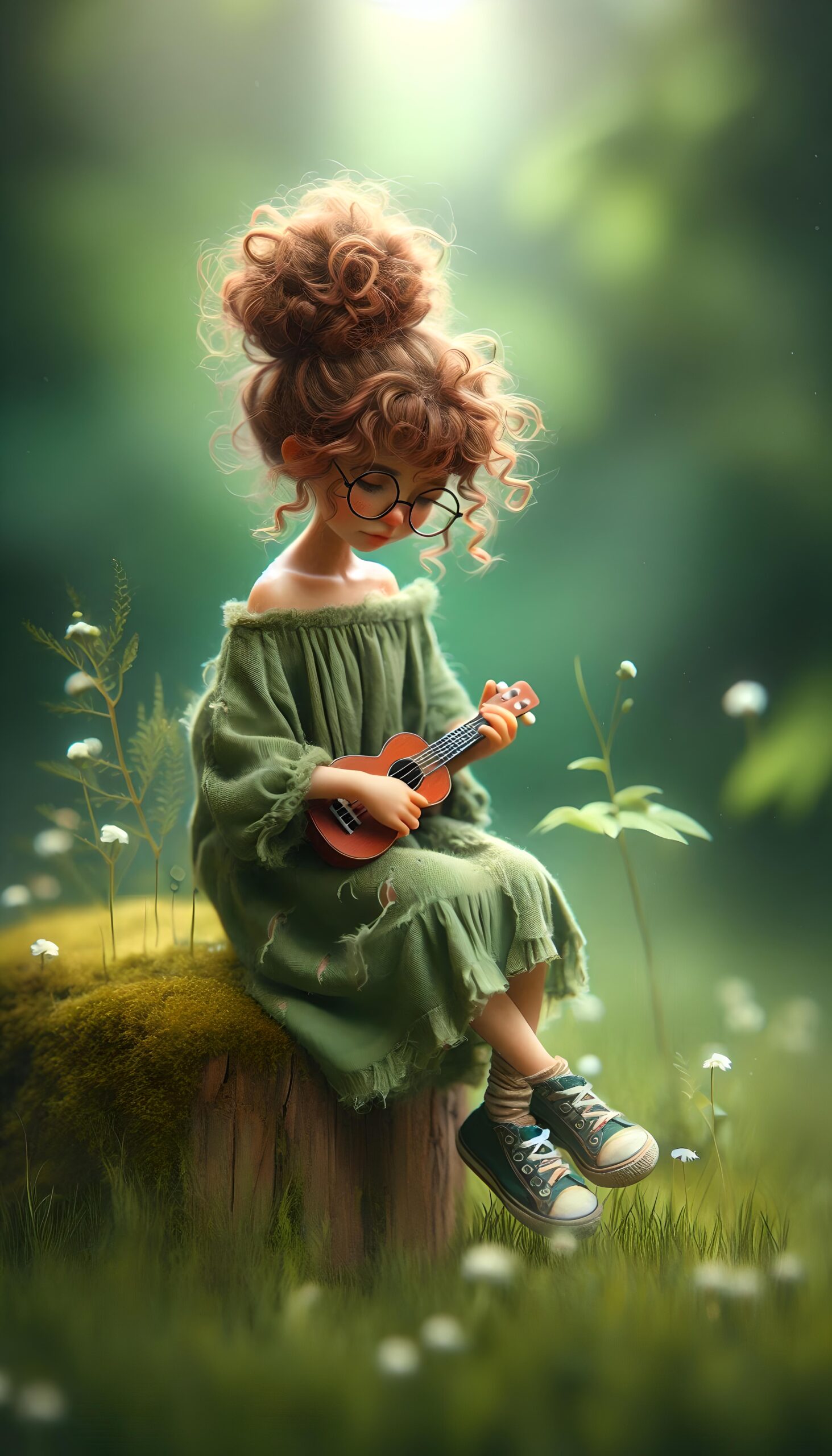 Melody in the Moss 2 Wallpaper