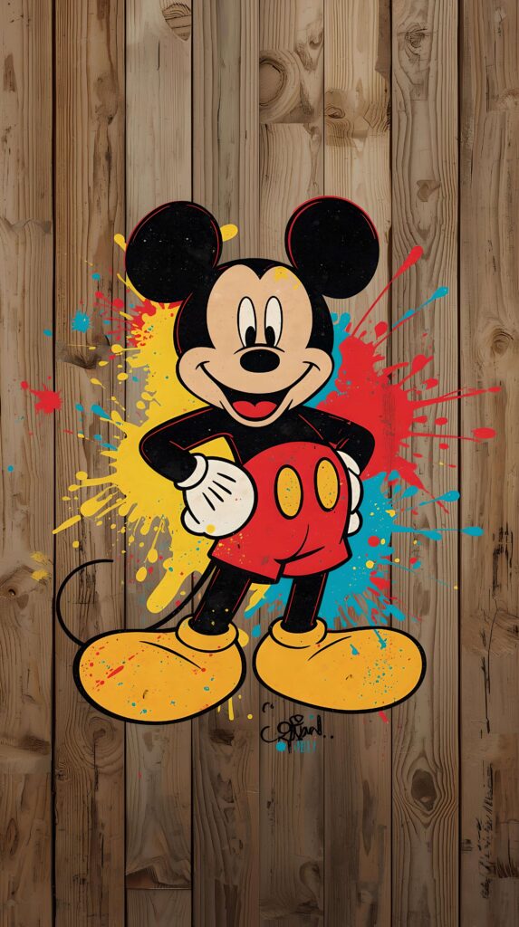 Mickey Mouse Splash Wallpaper