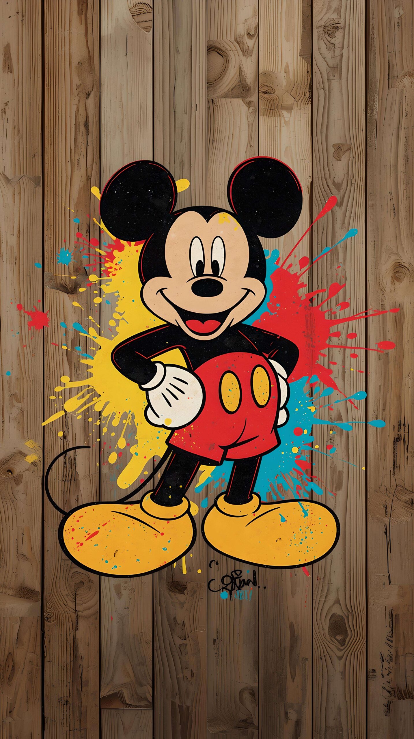 Mickey Mouse Splash Wallpaper