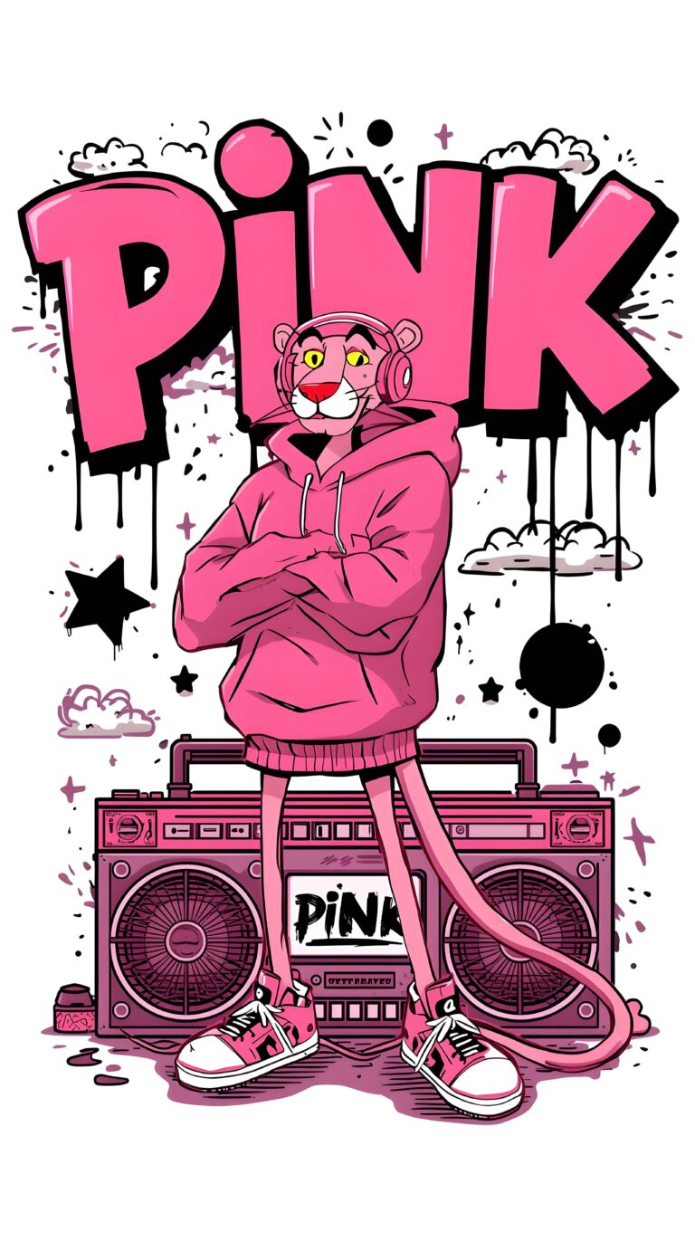 Pink Panther Street Vibes Wallpaper