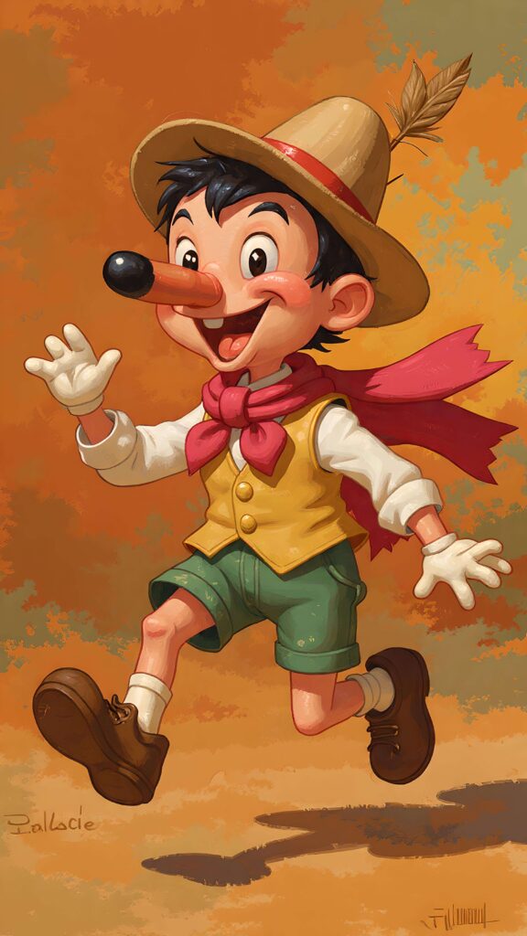 Pinocchio in Motion 2 Wallpaper