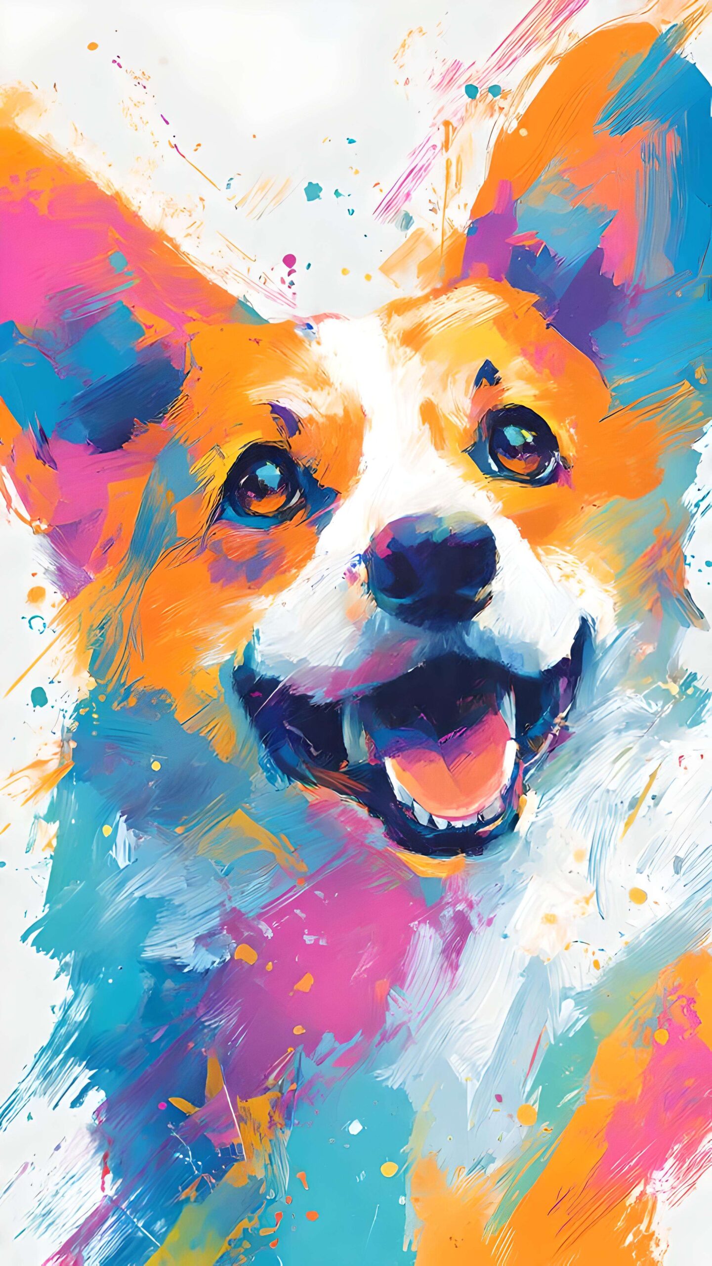 Rainbow Corgi Bliss 2 Wallpaper