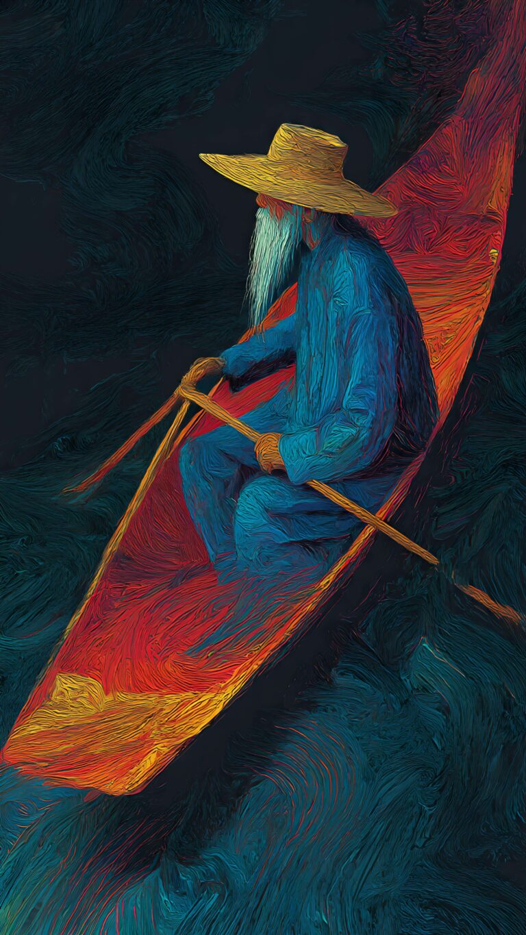 Rowing Through Painted Silence Wallpaper