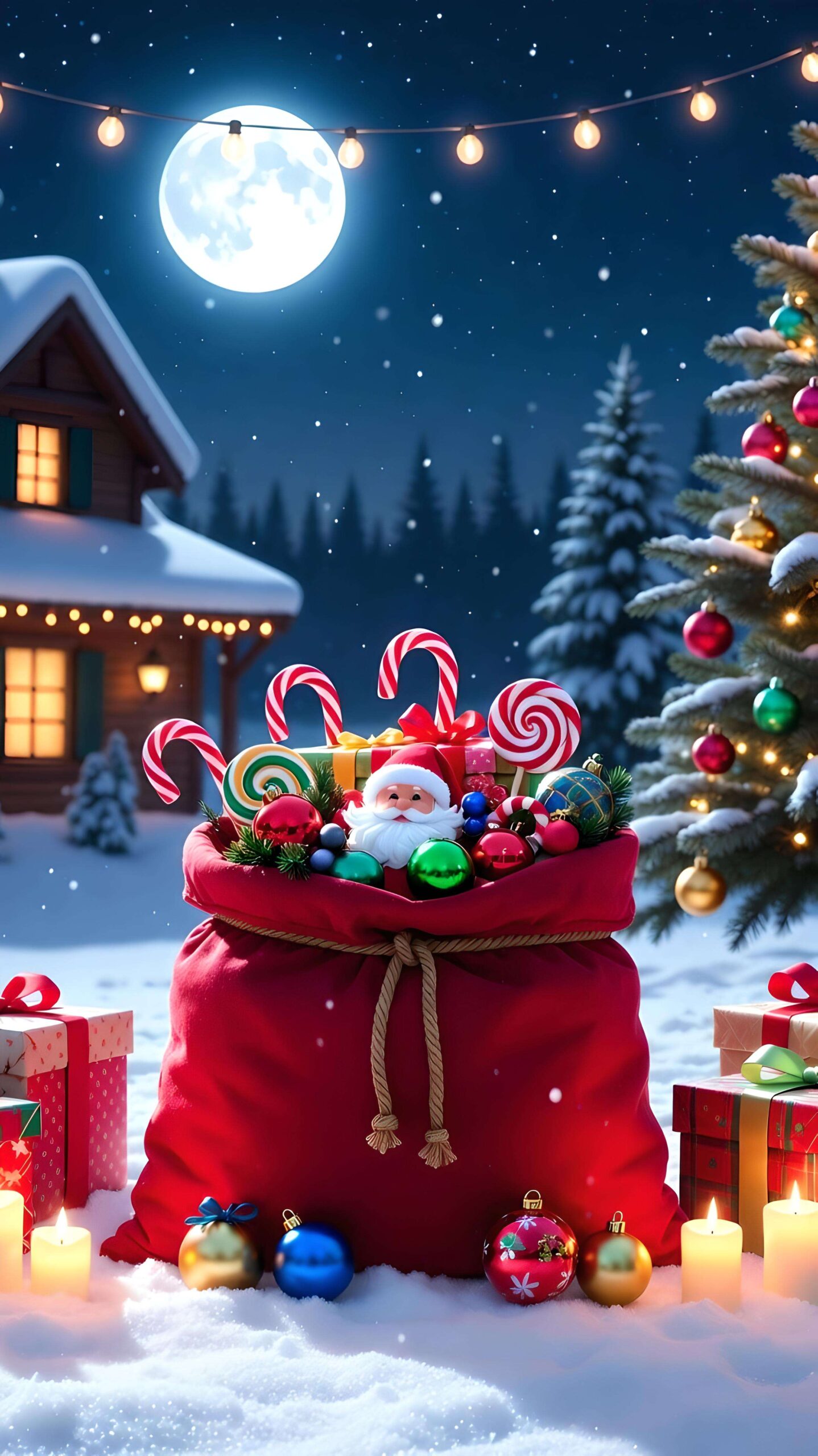 Santa’s Sack Wallpaper