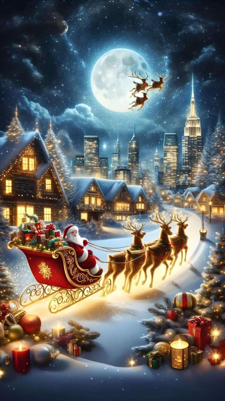 Snowy Skyline 2 Wallpaper