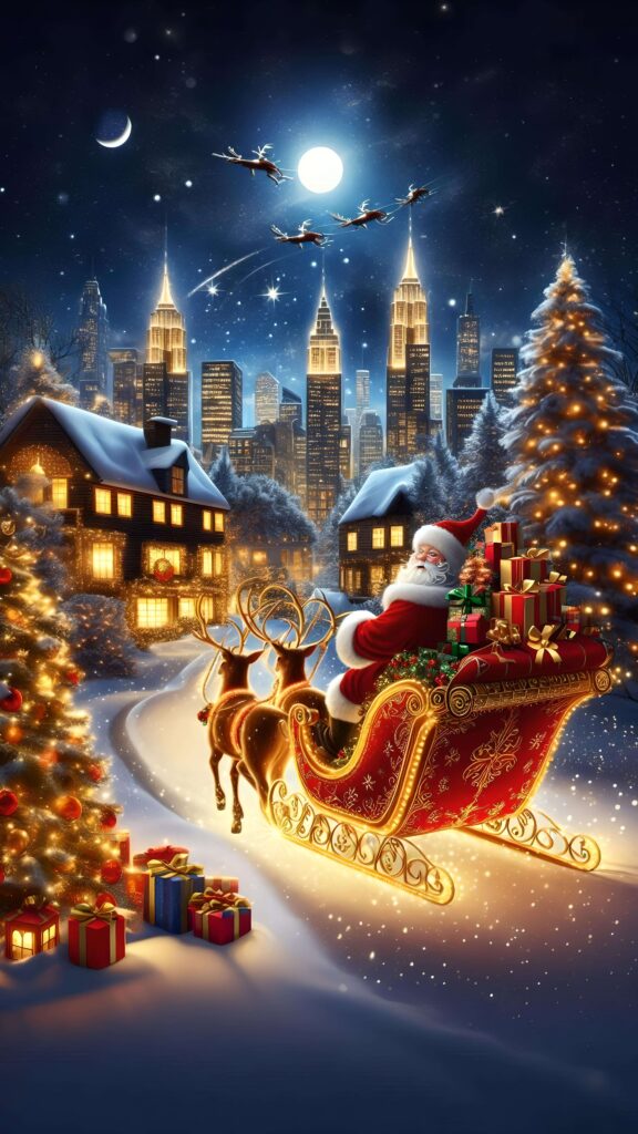 Snowy Skyline Wallpaper