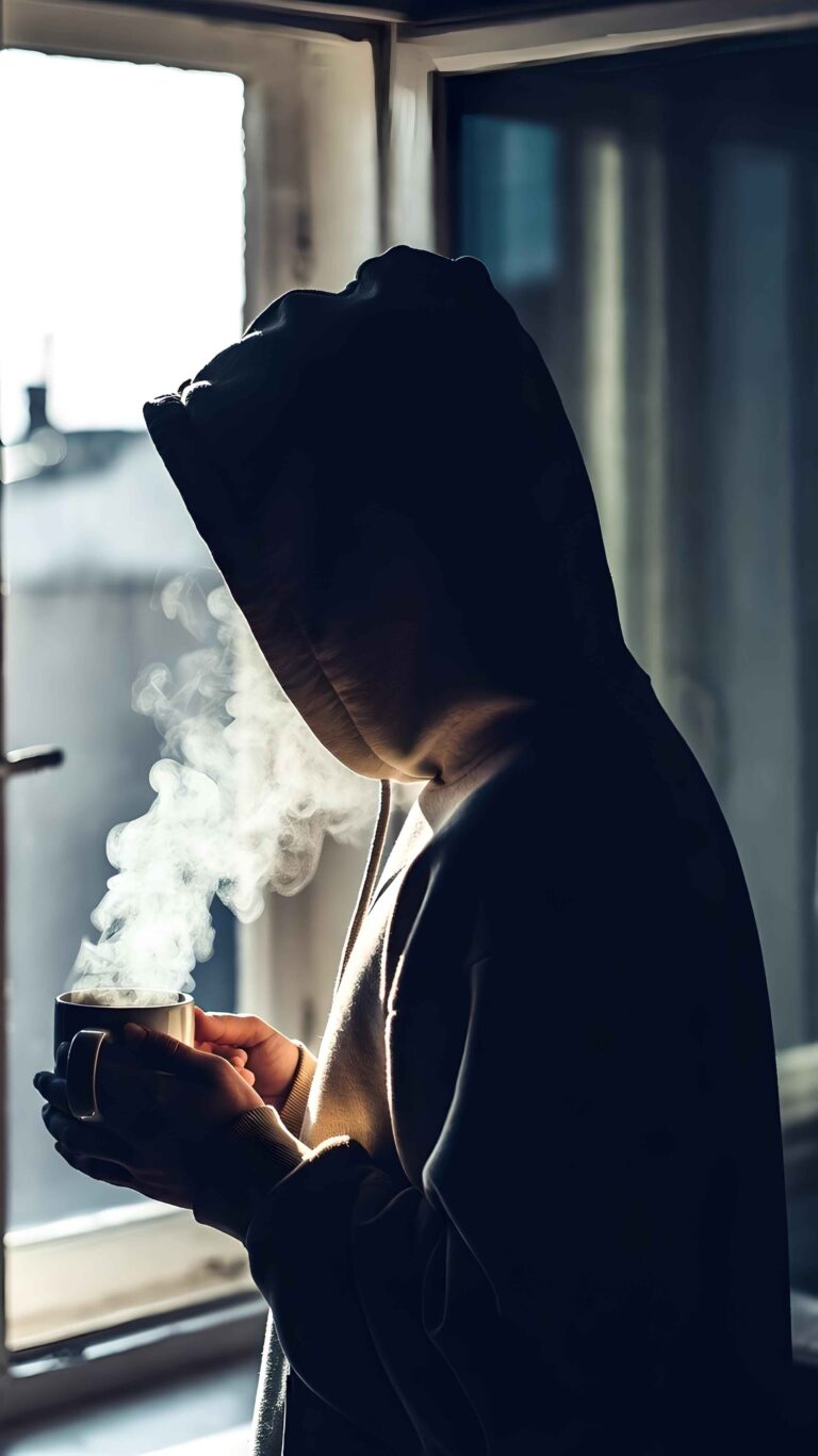 Solitary Steam by the Window Wallpaper