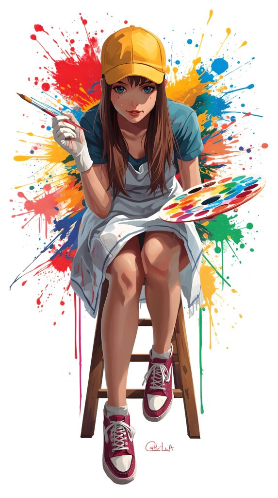 Splash of Creativity Wallpaper