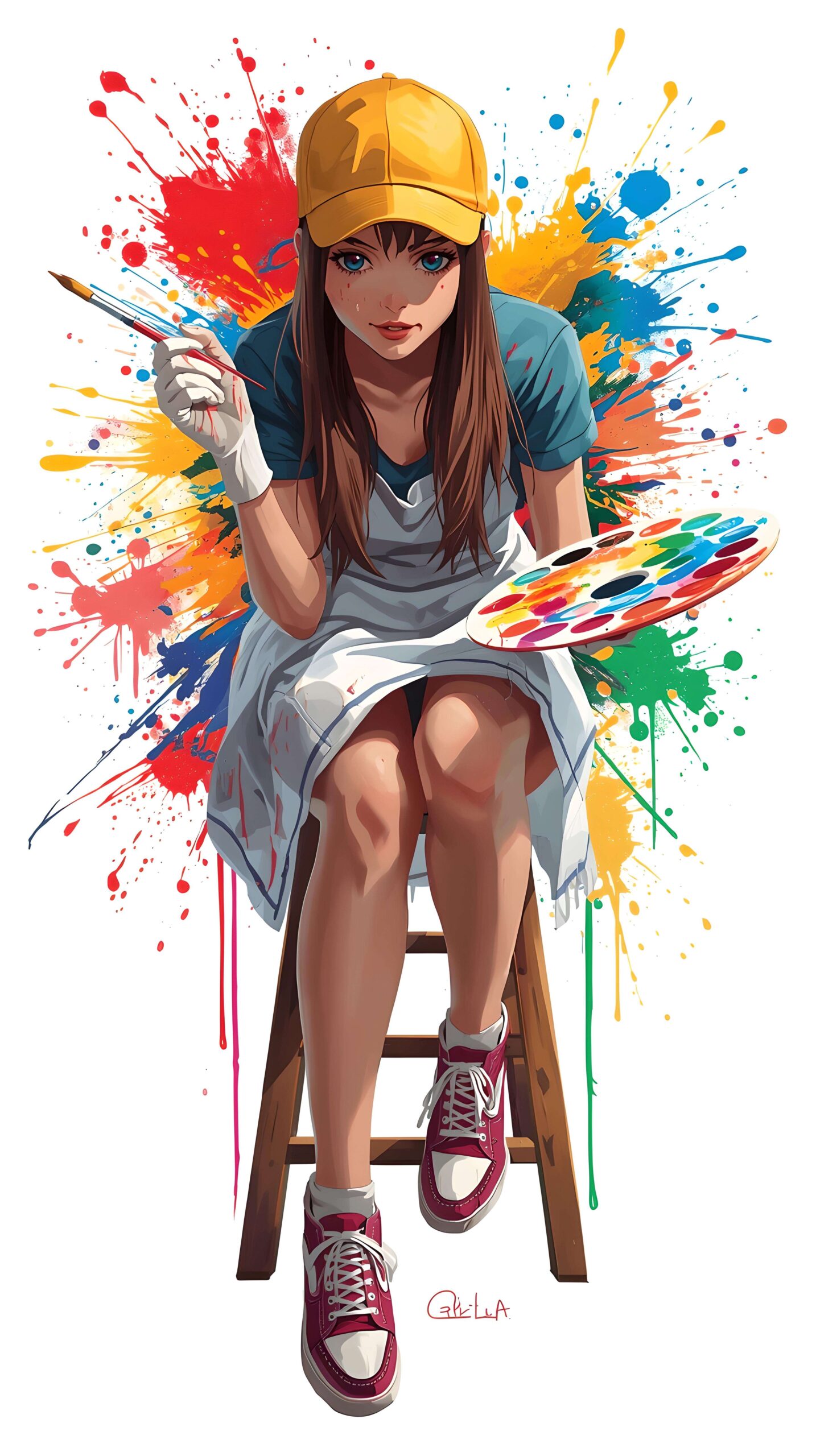 Splash of Creativity Wallpaper