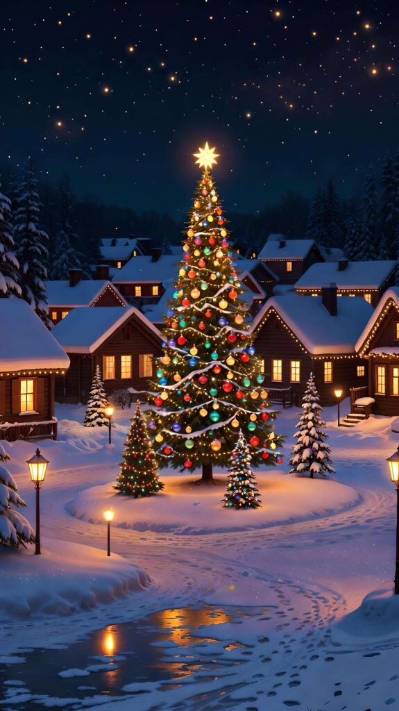 Starlit Christmas Wallpaper