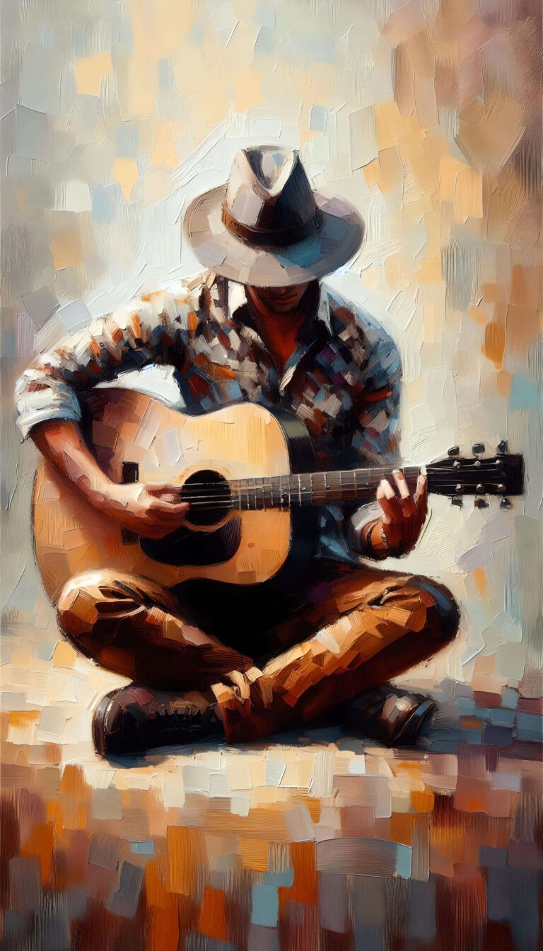 Strings of Solitude Wallpaper