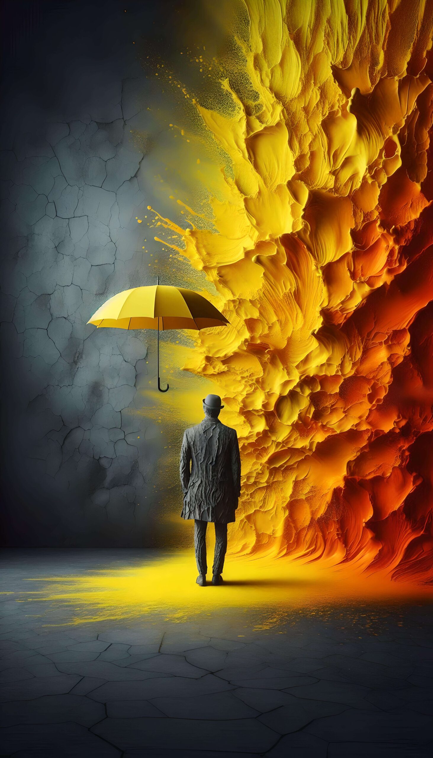 Umbrella Between Worlds Wallpaper