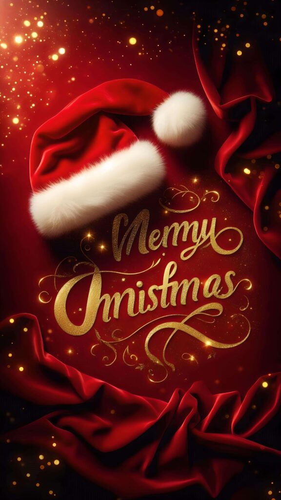 Velvet Wishes of Christmas Gold 2 Wallpaper