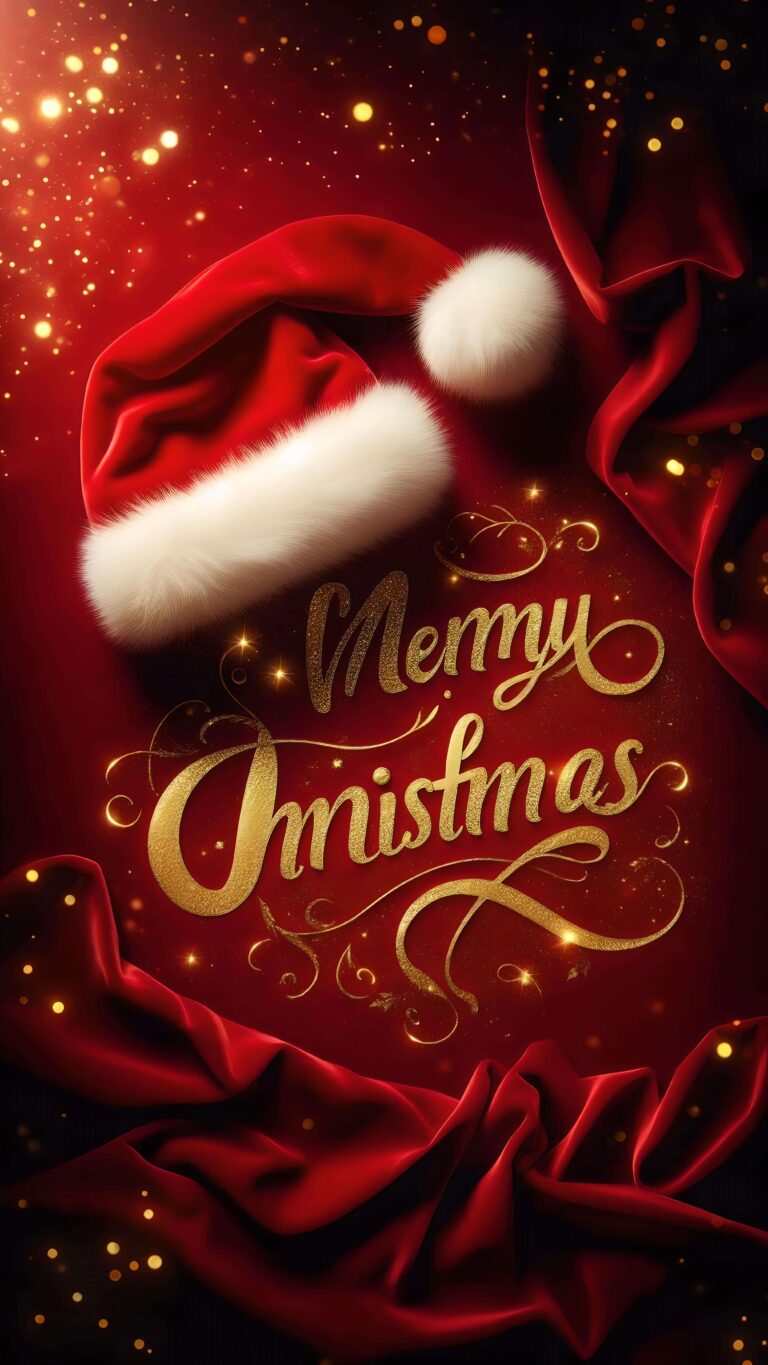 Velvet Wishes of Christmas Gold 2 Wallpaper