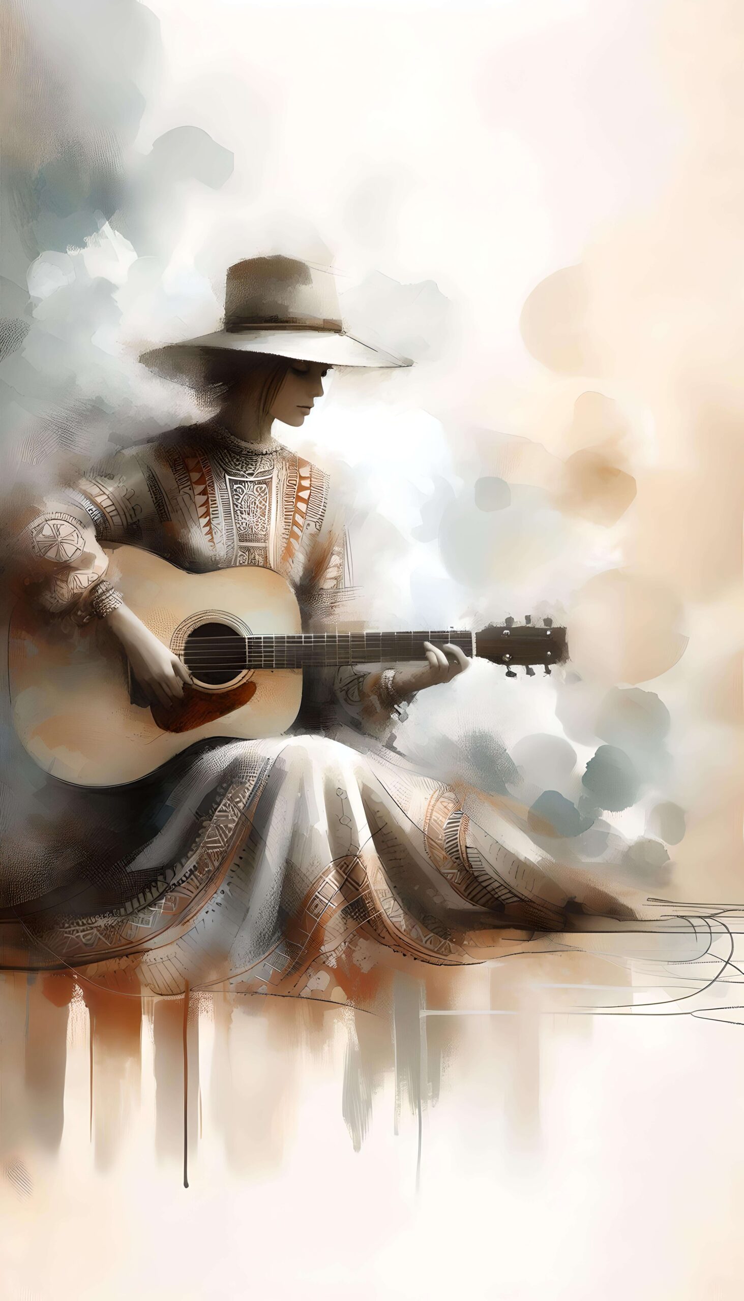 Whispers in Watercolor 2 Wallpaper