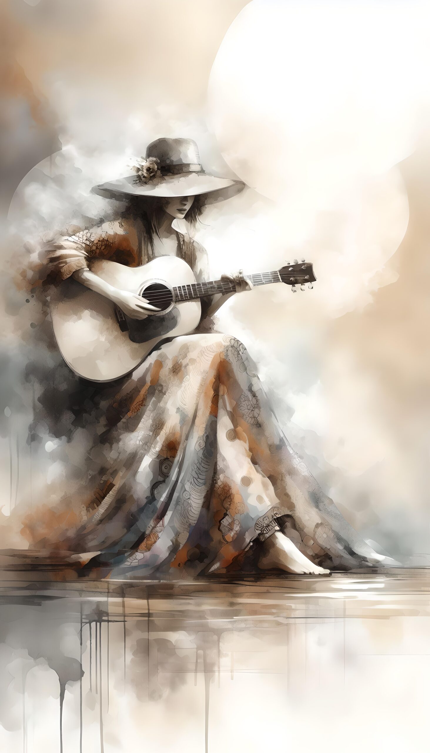 Whispers in Watercolor Wallpaper