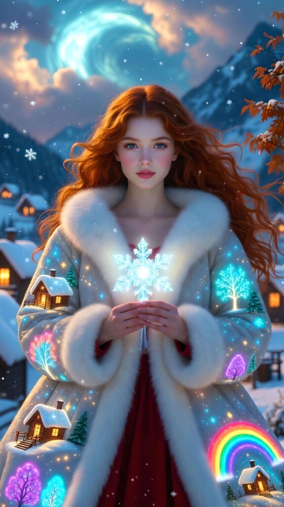 Winter Muse of Light and Wonder Wallpaper