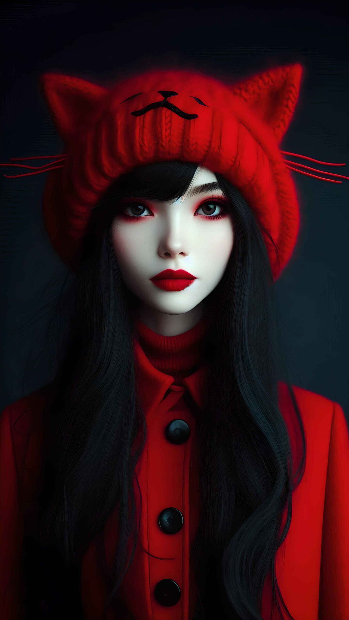 Cat-Eared Silence 2 Wallpaper