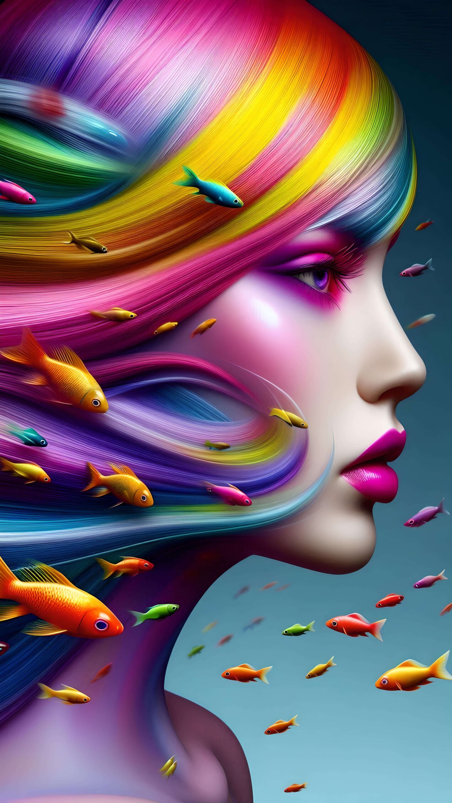 Chroma flow Drift Wallpaper