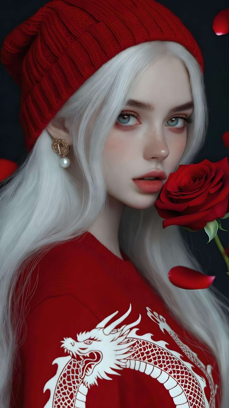 Crimson Bloom Wallpaper