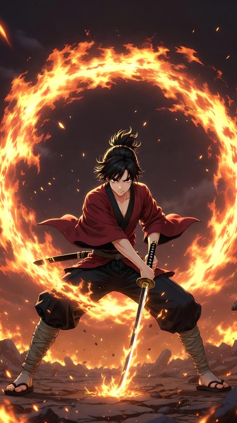 Flame Arc 2 Wallpaper